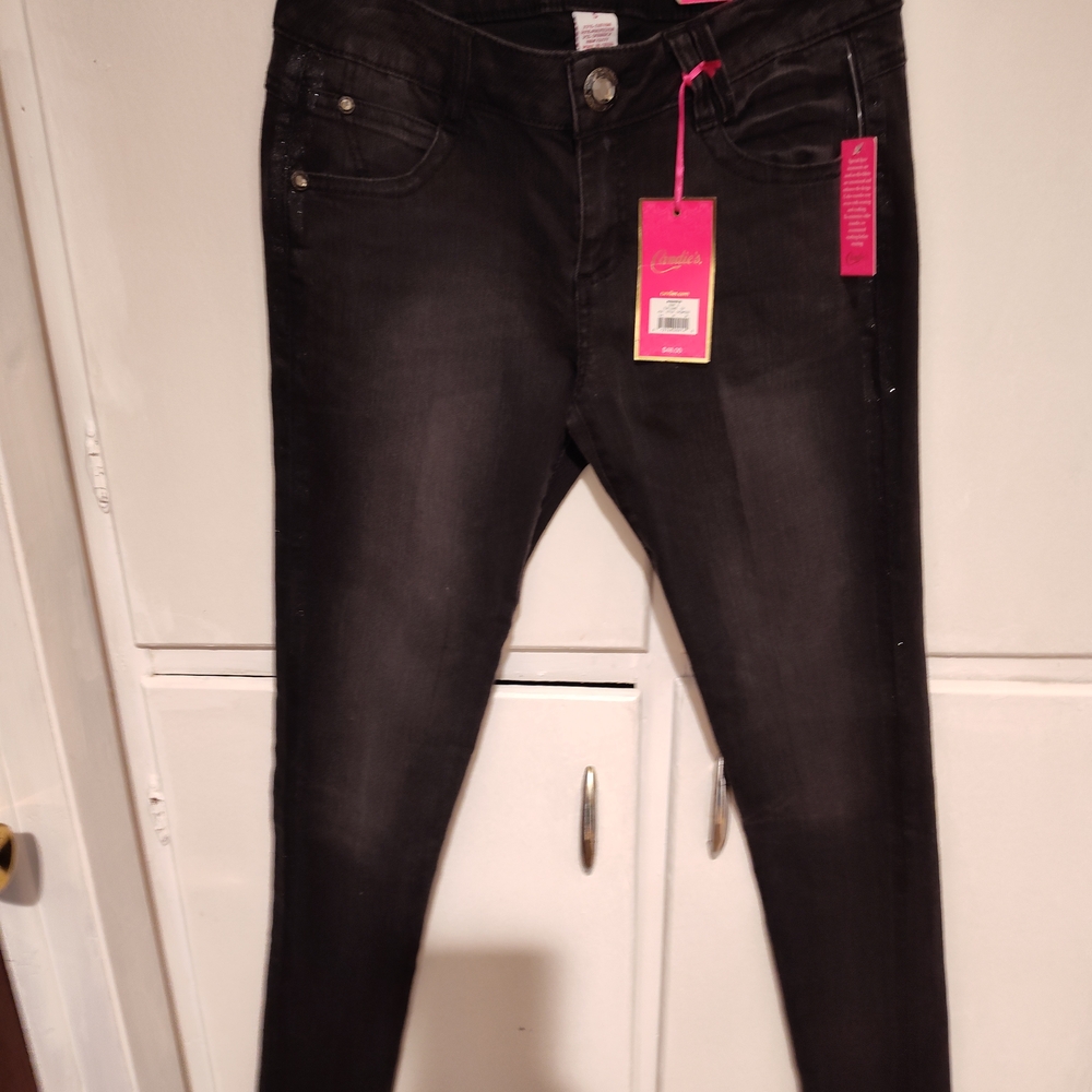Candie's Dark Black Skinny Jeans